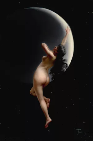Night by Luis Ricardo Falero Oil Painting