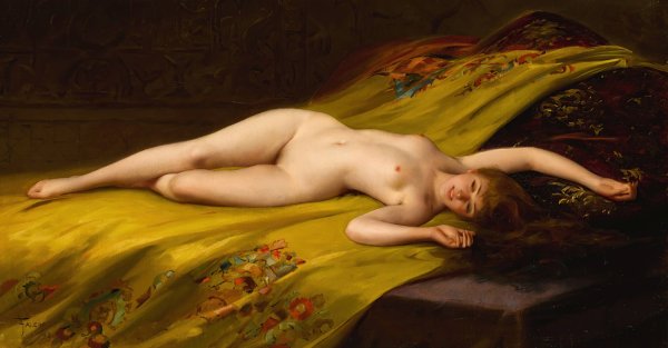Main Product Photo of Seduction﻿  Painting by Luis Ricardo Falero