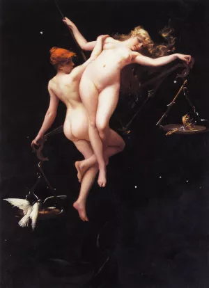 The Balance of the Zodiac by Luis Ricardo Falero Oil Painting
