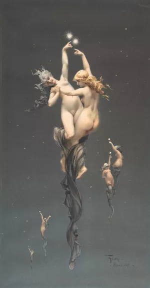 Twin Stars by Luis Ricardo Falero Oil Painting