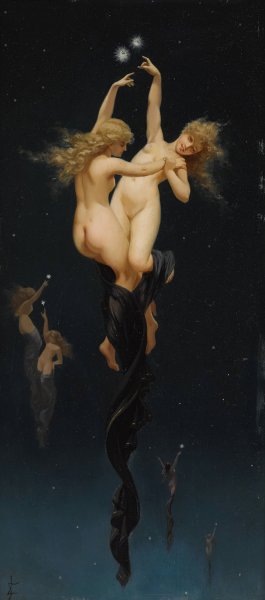 Twin Stars by Luis Ricardo Falero Oil Painting