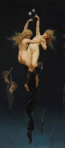Twin Stars by Luis Ricardo Falero Oil Painting