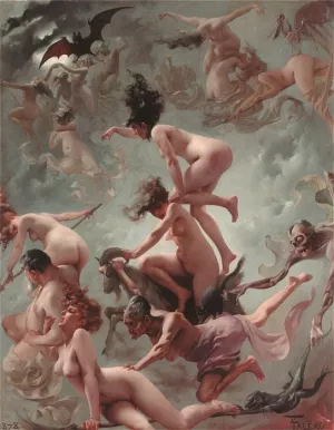 Vision of Faust by Luis Ricardo Falero - Oil Painting Reproduction