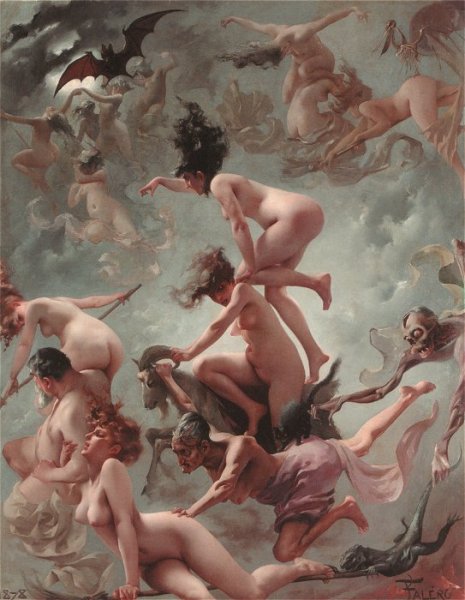 Main Product Photo of Vision of Faust Painting by Luis Ricardo Falero