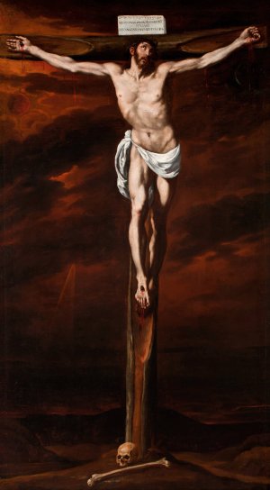 Christ Crucified by Luis Tristan Oil Painting