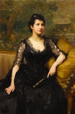 Mrs. Robert Borwick by Luke Fildes Oil Painting