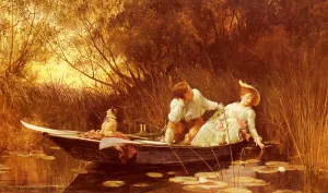 Simpletons, The Sweet River Oil painting by Luke Fildes