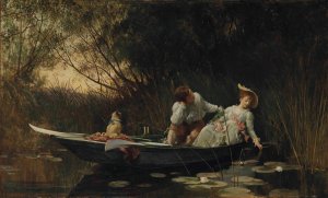 Simpletons by Luke Fildes Oil Painting