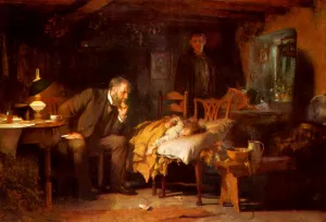 The Doctor by Luke Fildes - Oil Painting Reproduction