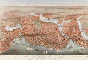 The City of Boston by Lyman W. Atwater Oil Painting