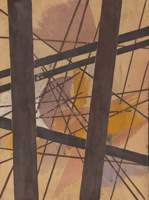 Raum-Kraft Komposition by Lyubov Popova Oil Painting