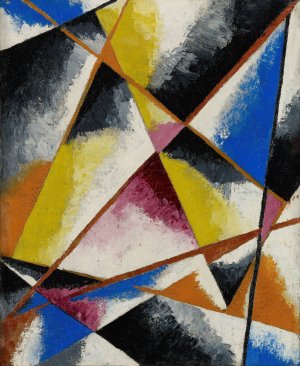 Untitled Compositions by Lyubov Popova Oil Painting