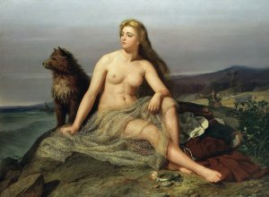 Kraka by Mårten Eskil Winge Oil Painting