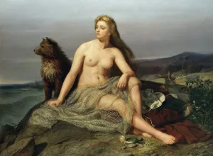 Kraka by Mårten Eskil Winge Oil Painting