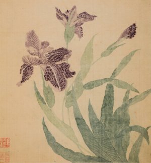 Irises by Ma Yuanyu Oil Painting