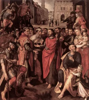 The Emperor's Toll Oil painting by Maarten De Vos