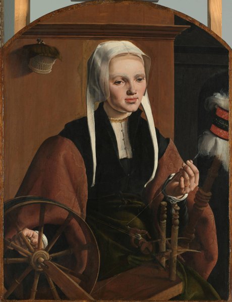 Portrait of a Woman, possibly Anne Codde  by Maarten Van Heemskerck - Hand-Painted Oil Painting Reproduction