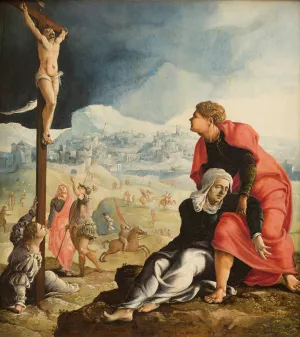 The Crucifixion by Maarten Van Heemskerck Oil Painting