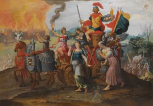 The Cycle Of The Vicissitudes Of Human Affairs by Maarten Van Heemskerck Oil Painting