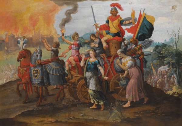 The Cycle Of The Vicissitudes Of Human Affairs by Maarten Van Heemskerck - Hand-Painted Oil Painting Reproduction
