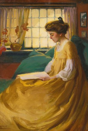 Afternoon respite by Mabel May Woodward Oil Painting