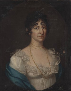 Portrait of a woman by Maciej Topolski Oil Painting