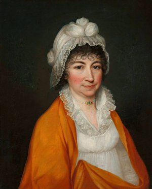 Portrait of an unknown lady by Maciej Topolski Oil Painting
