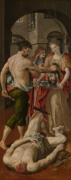 Beheading of John the Baptist by Maerten De Vos Oil Painting