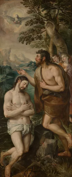 The Baptism of Christ Oil painting by Maerten De Vos