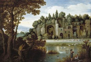 Pastoral Landscape by Maerten Ryckaert Oil Painting