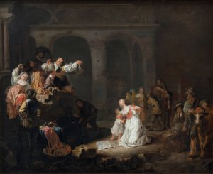 Plundering of a Manor House by Maerten Stoop Oil Painting