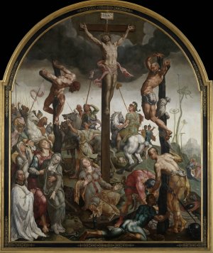 Calvary by Maerten Van Heemskerck Oil Painting