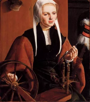 Portrait of Anna Codde by Maerten Van Heemskerck Oil Painting