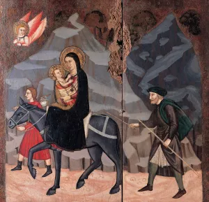 The Flight to Egypt by Maestro Di Campli Oil Painting