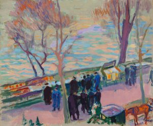 Banks of the Seine by Magnus Enckell Oil Painting