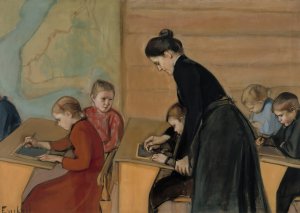 Elementary School by Magnus Enckell Oil Painting