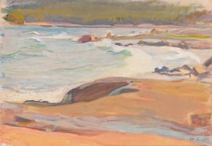 From Suursaari Island by Magnus Enckell Oil Painting