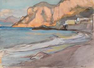 From the Naples Region by Magnus Enckell Oil Painting