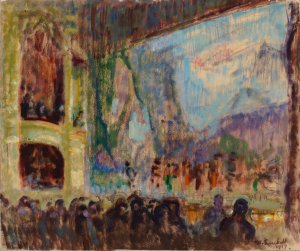 Interior View of the Finnish Opera by Magnus Enckell Oil Painting