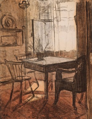 Interior by Magnus Enckell Oil Painting