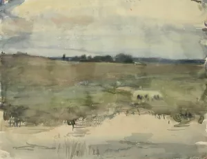 Landscape by Magnus Enckell Oil Painting