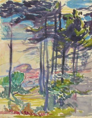 Landscape by Magnus Enckell Oil Painting