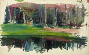 Landscape by Magnus Enckell Oil Painting