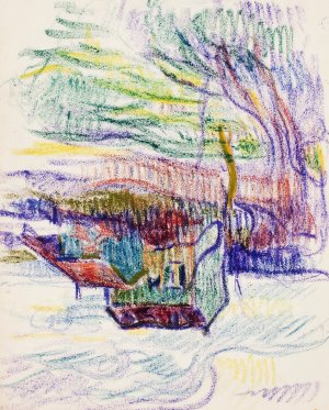 Maisema by Magnus Enckell Oil Painting