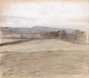 Maisemaluonnos by Magnus Enckell Oil Painting
