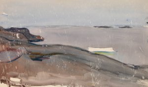 Maritime Landscape by Magnus Enckell Oil Painting