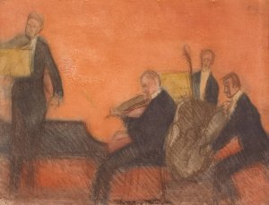 Music by Magnus Enckell Oil Painting