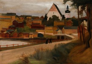Nakoala Porvoosta by Magnus Enckell Oil Painting
