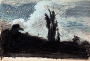 Oinen maisema by Magnus Enckell Oil Painting