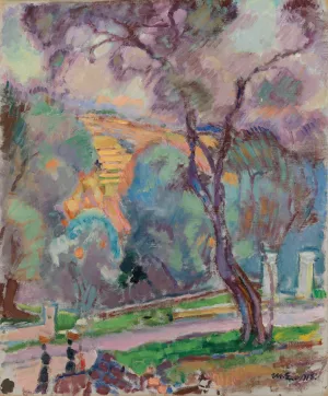 Park View from San Remo by Magnus Enckell Oil Painting